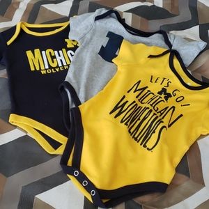 NWOT 18 month Michigan Wolverines bundle